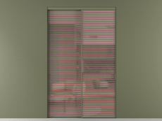 Перегородка Формато внутри проёма 2 створки