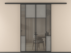 Перегородка Мозаик вдоль стены 2 створки