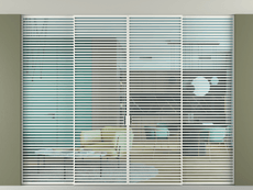 Перегородка Formato внутри проёма скрытое крепление в потолок 4 створки