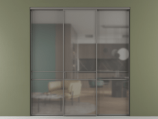 Перегородка Формато внутри проёма 3 створки