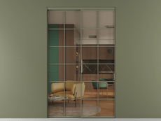 Перегородка Формато внутри проёма 2 створки