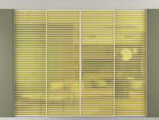 Перегородка Формато внутри проёма скрытое крепление в потолок 4 створки