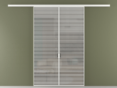 Перегородка Формато вдоль стены 2 створки