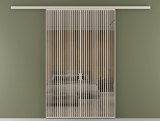 Перегородка Формато вдоль стены 2 створки