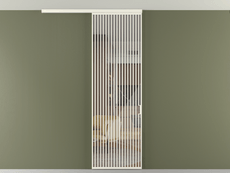 Перегородка Формато вдоль стены на потолок 1 створка