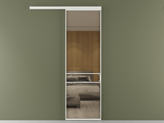 Перегородка Формато вдоль стены 1 створка