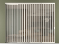 Перегородка Формато внутри проёма 4 створки с синхронным механизмом