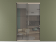 Перегородка Формато внутри проёма 2 створки