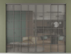 Перегородка Формато внутри проёма 4 створки