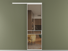 Перегородка Формато вдоль стены 1 створка