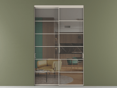 Перегородка Формато внутри проёма 2 створки