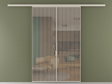 Перегородка Формато вдоль стены 2 створки