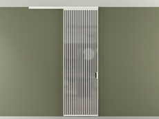 Перегородка Формато вдоль стены на потолок 1 створка