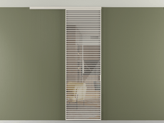 Перегородка Формато вдоль стены на потолок 1 створка