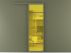 Перегородка Формато вдоль стены 1 створка