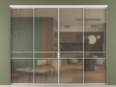 Перегородка Формато внутри проёма 4 створки