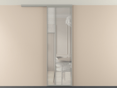 Перегородка Мозаик вдоль стены на потолок 1 створка