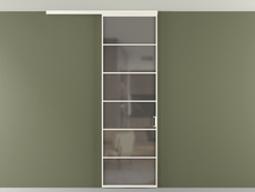 Перегородка Формато вдоль стены на потолок 1 створка