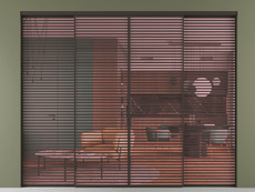 Перегородка Формато внутри проёма 4 створки