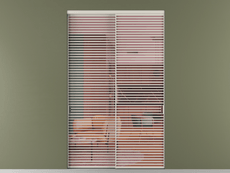 Перегородка Формато внутри проёма 2 створки