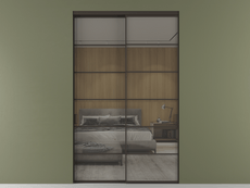 Перегородка Формато внутри проёма 2 створки