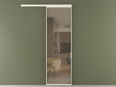 Перегородка Формато вдоль стены 1 створка