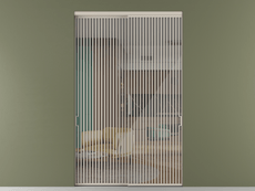 Перегородка Formato внутри проёма 2 створки