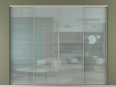 Перегородка Формато внутри проёма 4 створки