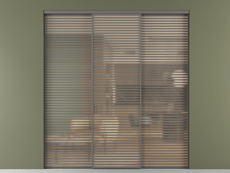 Перегородка Формато внутри проёма 3 створки