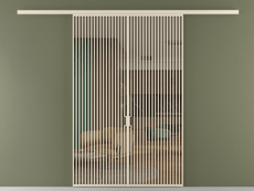 Перегородка Формато вдоль стены 2 створки