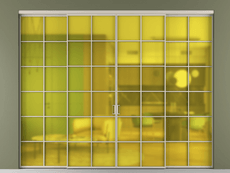 Перегородка Formato внутри проёма 4 створки