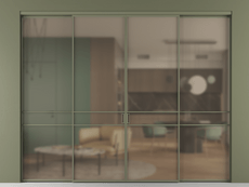 Перегородка Formato внутри проёма 4 створки