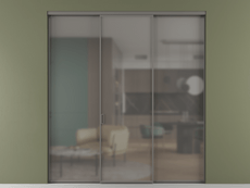 Перегородка Формато внутри проёма 3 створки