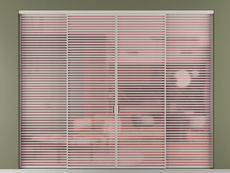 Перегородка Формато внутри проёма 4 створки