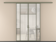 Перегородка Мозаик вдоль стены 2 створки