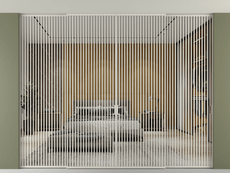 Перегородка Формато внутри проёма скрытое крепление в потолок 4 створки