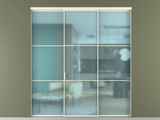 Перегородка Формато внутри проёма 3 створки