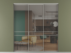 Перегородка Формато внутри проёма 3 створки