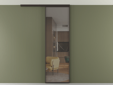 Перегородка Формато вдоль стены на потолок 1 створка