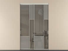 Перегородка Мозаик внутри проёма 2 створки