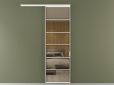 Перегородка Формато вдоль стены 1 створка