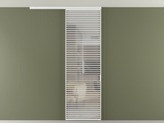 Перегородка Формато вдоль стены на потолок 1 створка