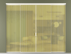 Перегородка Formato внутри проёма 4 створки