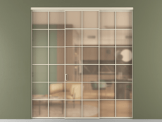 Перегородка Formato внутри проёма 3 створки