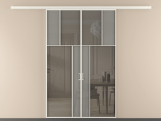 Перегородка Мозаик вдоль стены 2 створки