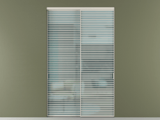 Перегородка Формато внутри проёма 2 створки