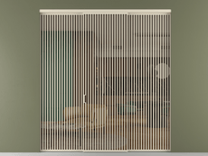 Перегородка Формато внутри проёма 3 створки