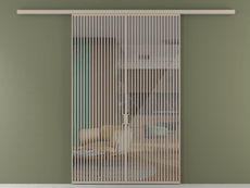 Перегородка Формато вдоль стены 2 створки