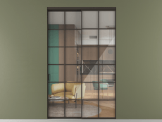 Перегородка Формато внутри проёма 2 створки