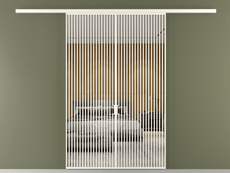 Перегородка Формато вдоль стены 2 створки